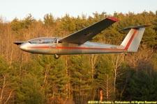 the Blanik glider coming in for a landing