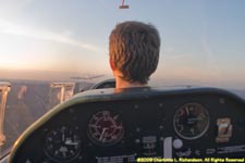 glider under tow to altitude