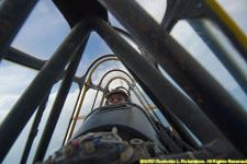 Bruce Moore flying from the rear cockpit