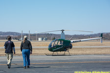 walking out to the plane
