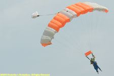 swinging under the 'chute