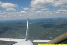 tow rope dropping away